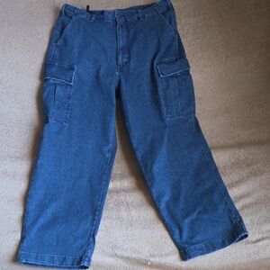 Uniqlo Men's Denim Cargo Jeans